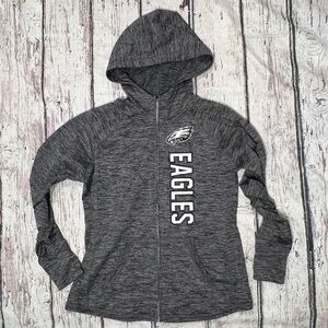 Women's Philadelphia Eagles Athletic NFL Football Hoodie Zip Up Sweatshirt